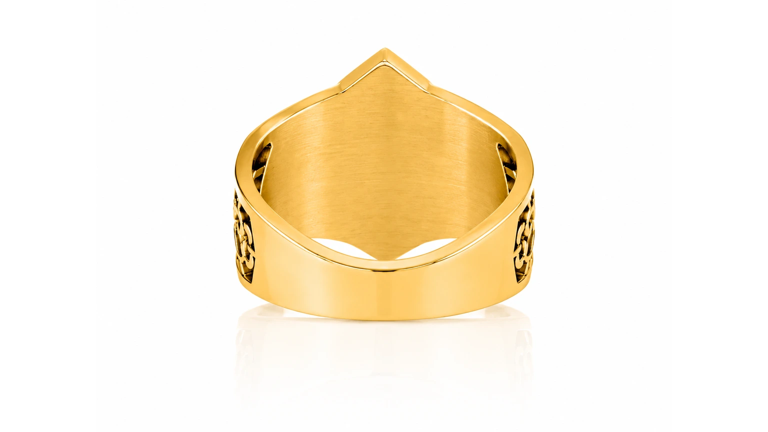 Personalized Motorcycle Club Ring-Custom Biker Signet Ring for Men